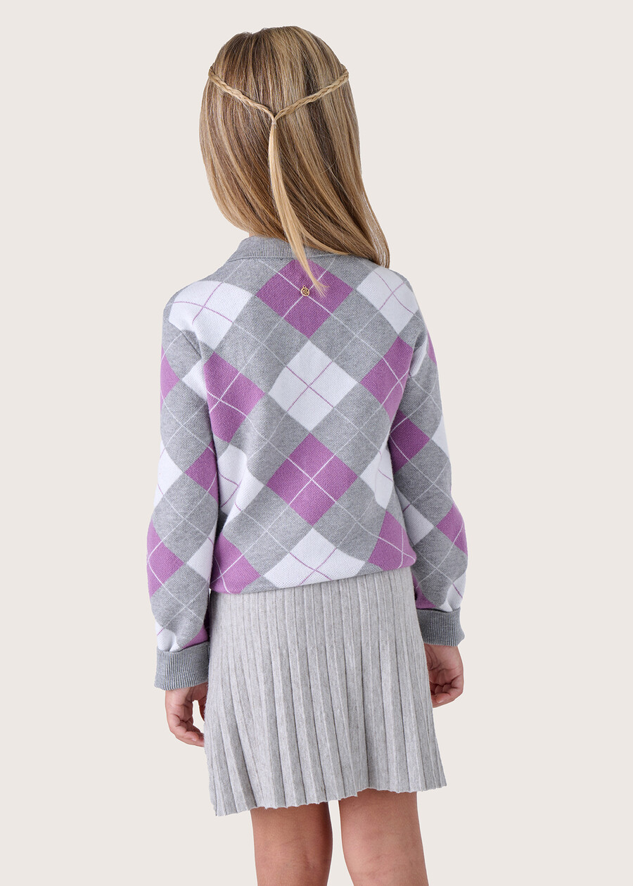 Maglia Magic da bambina modello polo GRIGIO LIGHT GREY Donna , immagine n. 3
