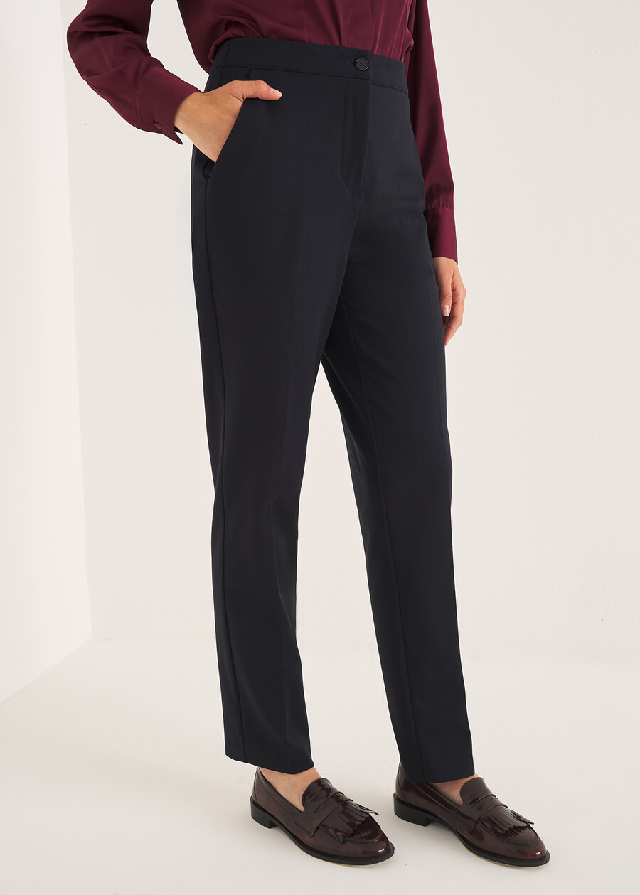 Alice-M classic trousers BLUGRIGIO TORTORA Woman , image number 2