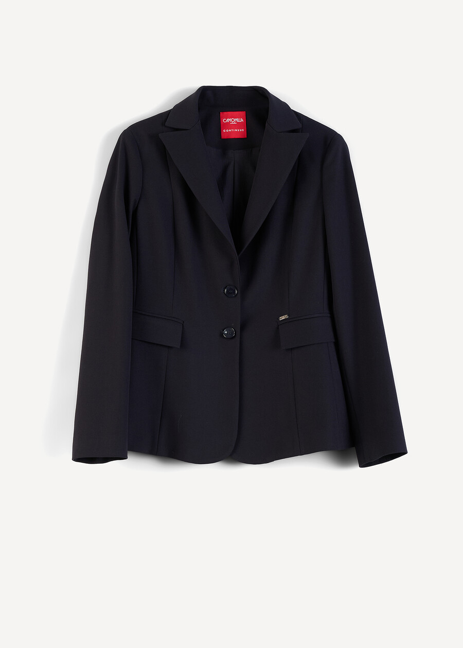 Giselle bi-stretch single-breasted jacket NERO BLACKBEIGE GESSOBLU Woman , image number 6
