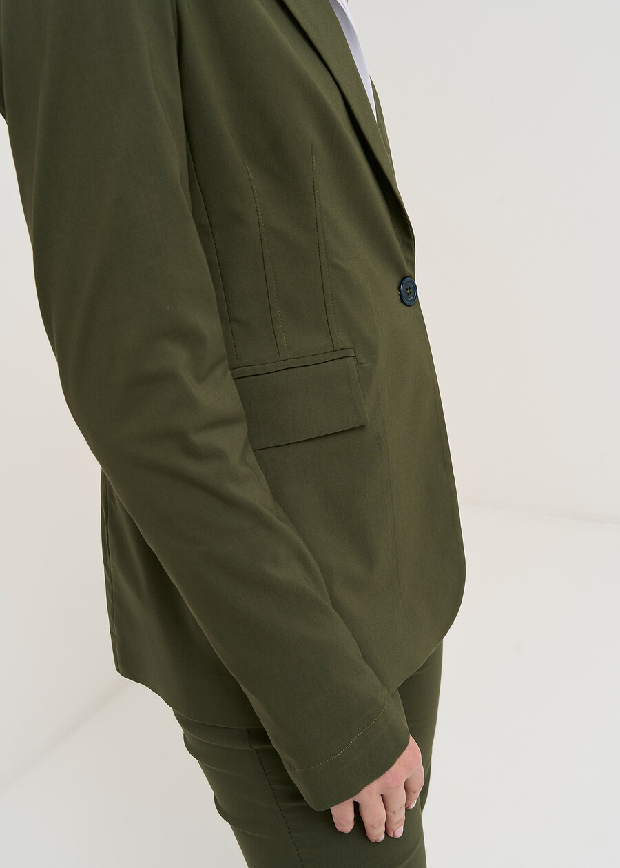 Giacca Gianna-A in bengalina VERDEBLU Donna , immagine n. 2