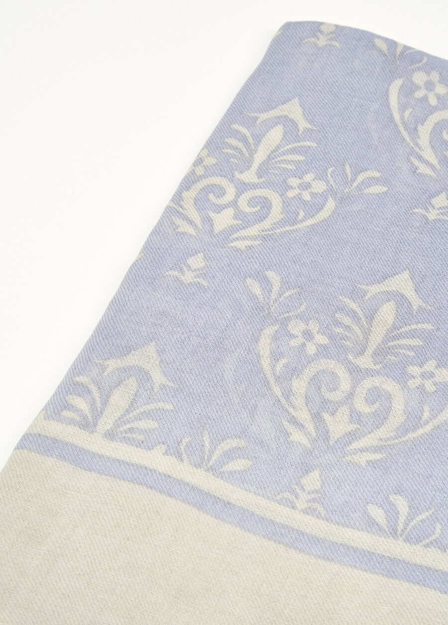Sciarpa Sara in lana e modal BLU CELESTEBLU CELESTE Donna , immagine n. 3
