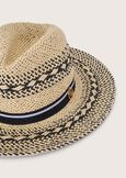 Cillin 100% straw hat BEIGE LIGHT BEIGE Woman image number 3