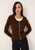 Maglia Mia 2 in 1 effetto twin-set MARRONE Donna immagine n. 1