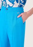 Pantalone Alice in misto lino BLUE PACIFICMARRONE MOKA Donna immagine n. 3