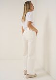 Daffy color denim wide leg trousers BIANCO WHITEBLU Woman image number 4