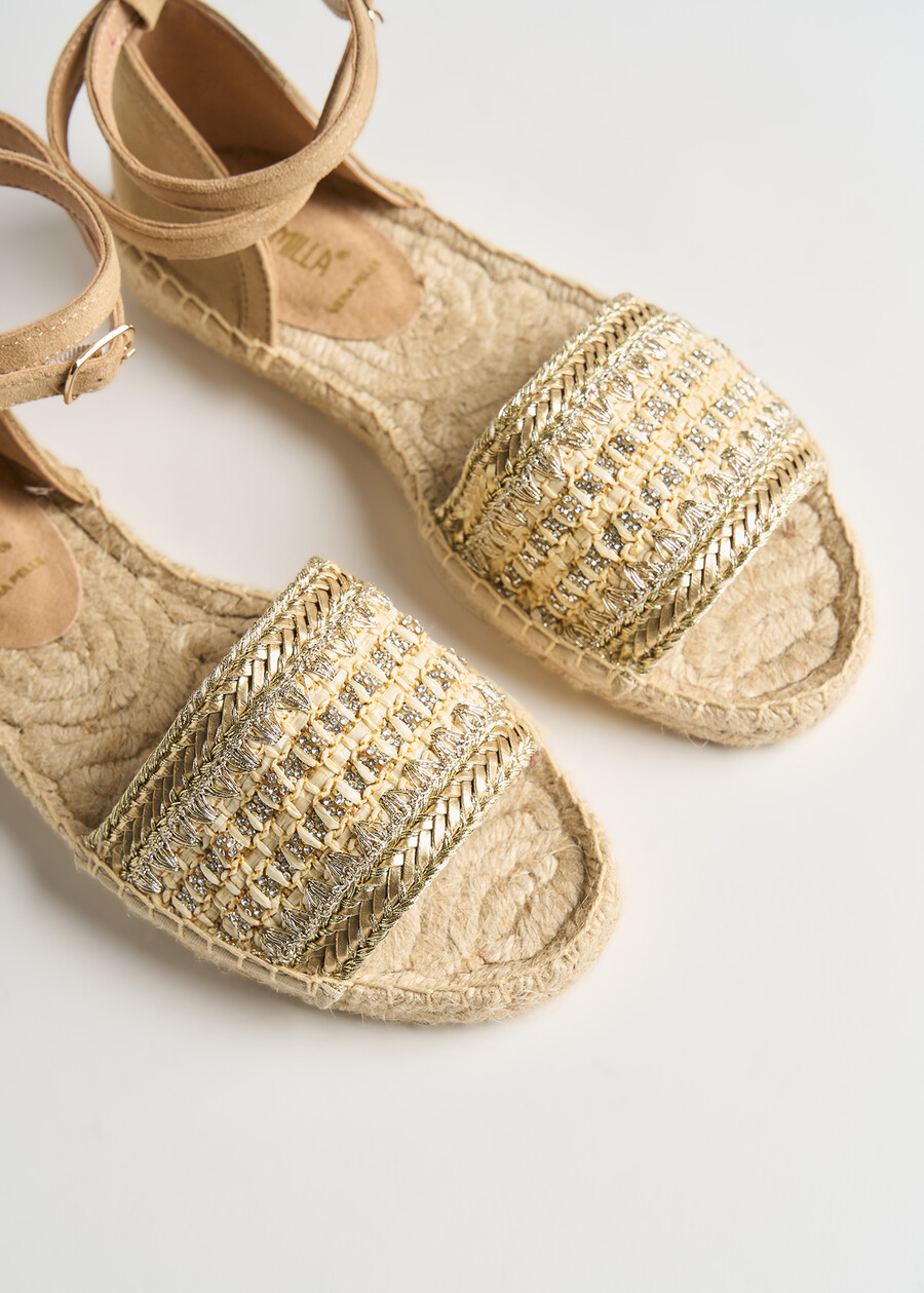 Espadrillas Silvy ricami oro GOLD Donna , immagine n. 3