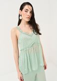 Tomas top with embroidery VERDE Woman image number 1