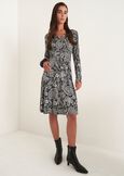 Alvar printed jersey dress NERO BLACK Woman image number 1