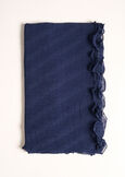 Sunny solid-color scarf NERO BLACKBLU MIDNIGHTBEIGEVIOLA VINACCIA Woman image number 2