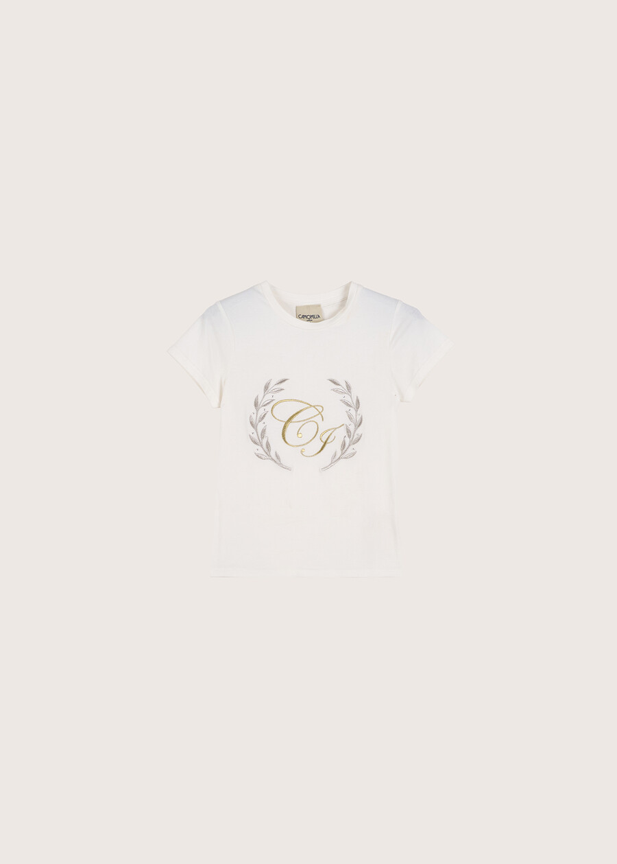 T- shirt Santiago in cotone GRIGIO MEDIUM GREYBIANCO WHITE Donna , immagine n. 4
