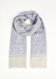 Sciarpa Sara in lana e modal BLU CELESTEBLU CELESTE Donna immagine n. 1