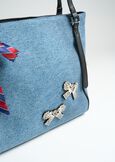 Shopping Bely in denim e strass CELESTE POLVERE Donna immagine n. 3