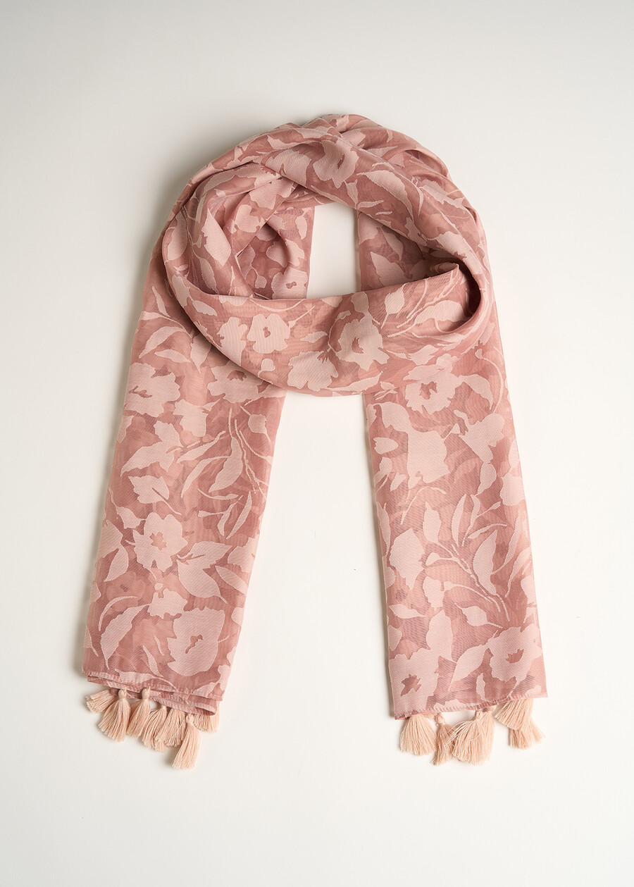 Sakura floral devor&eacute; scarf ROSAROSA Woman , image number 2