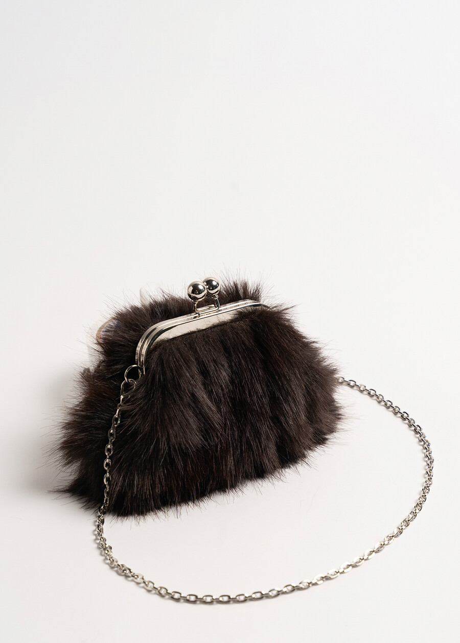 Pochette Beyla in ecopelo MARRONE CAFFE Donna , immagine n. 1