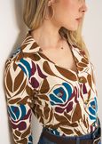 Saemi printed T-shirt VIOLA MELANZANA Woman image number 2