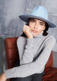 Memole 100% wool and cashmere jersey GRIGIO LIGHT GREYVIOLA LILLY Woman image number 1