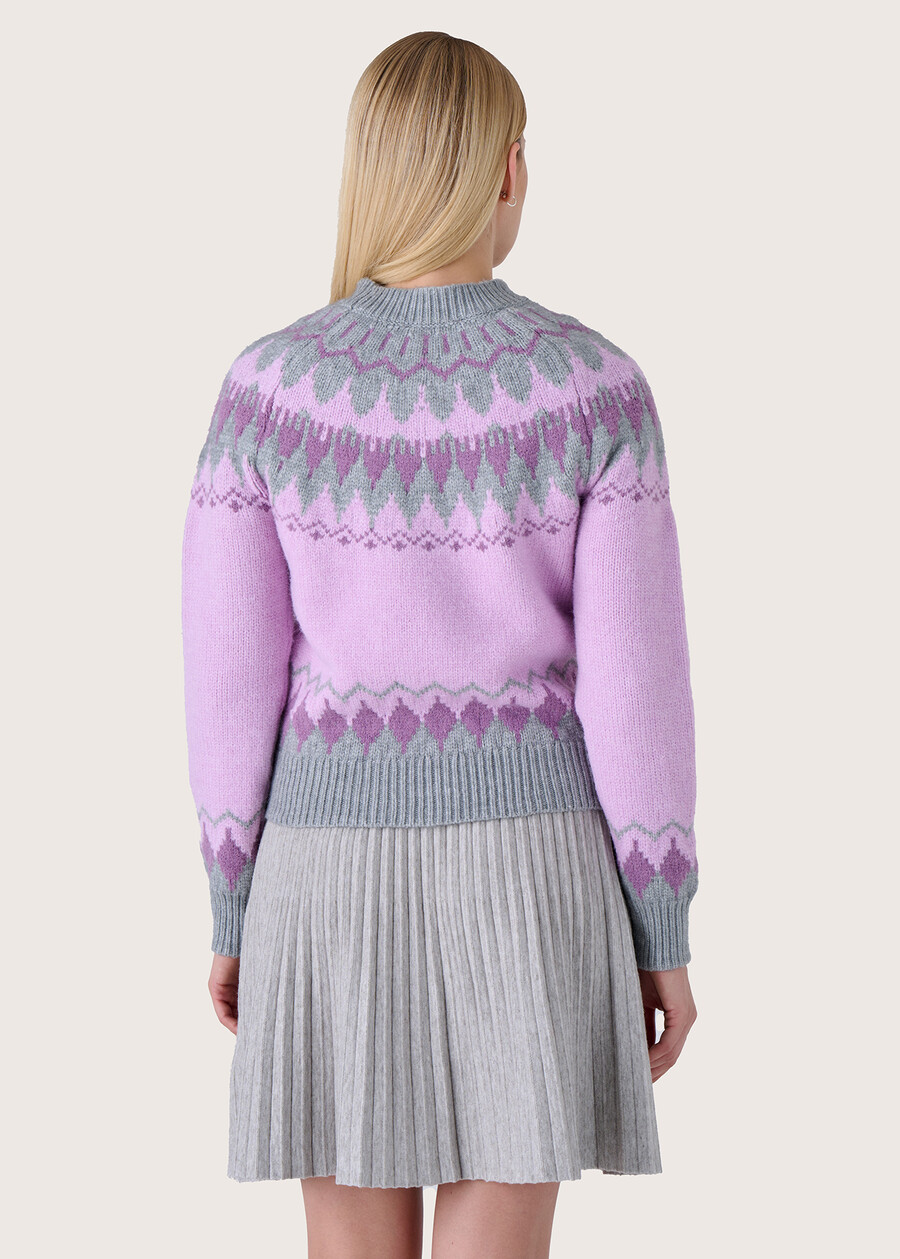 Maglioncino Mare fantasia norvegese GRIGIO LIGHT GREY Donna , immagine n. 3