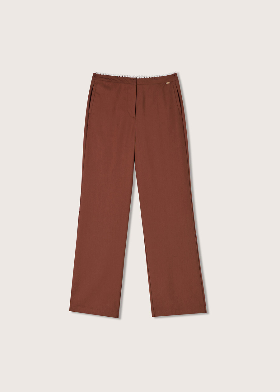 Peanut flared trousers MARRONE CARAMELLO Woman , image number 5