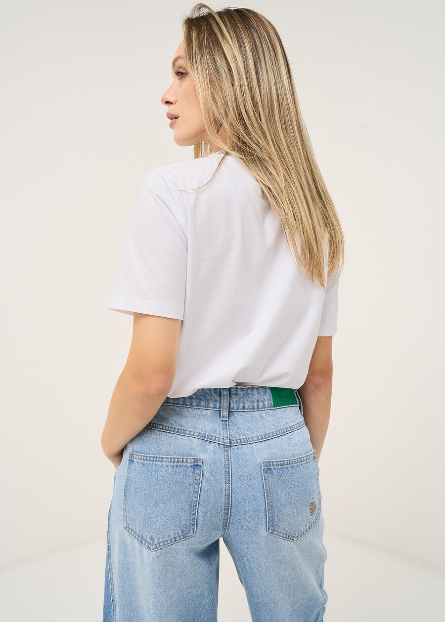 T-shirt Stefany logo vintage BIANCO WHITE Donna , immagine n. 3