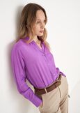 Camicia Campbell in seta e viscosa BLUBEIGE LATTEBLUE TURCHESEVIOLA MULBERRY Donna immagine n. 2