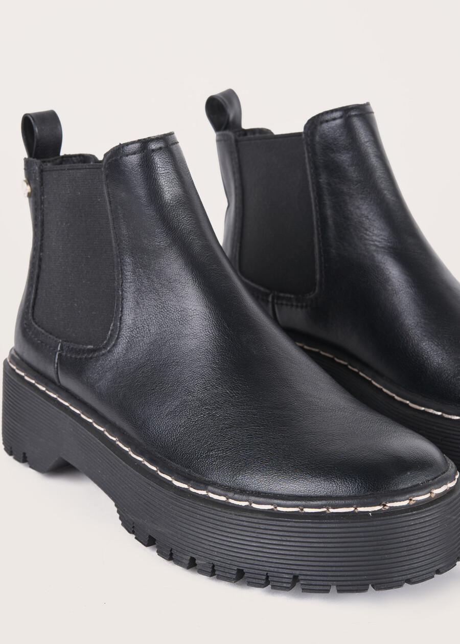 Sandy eco-leather ankle boots NERO BLACK Woman , image number 2