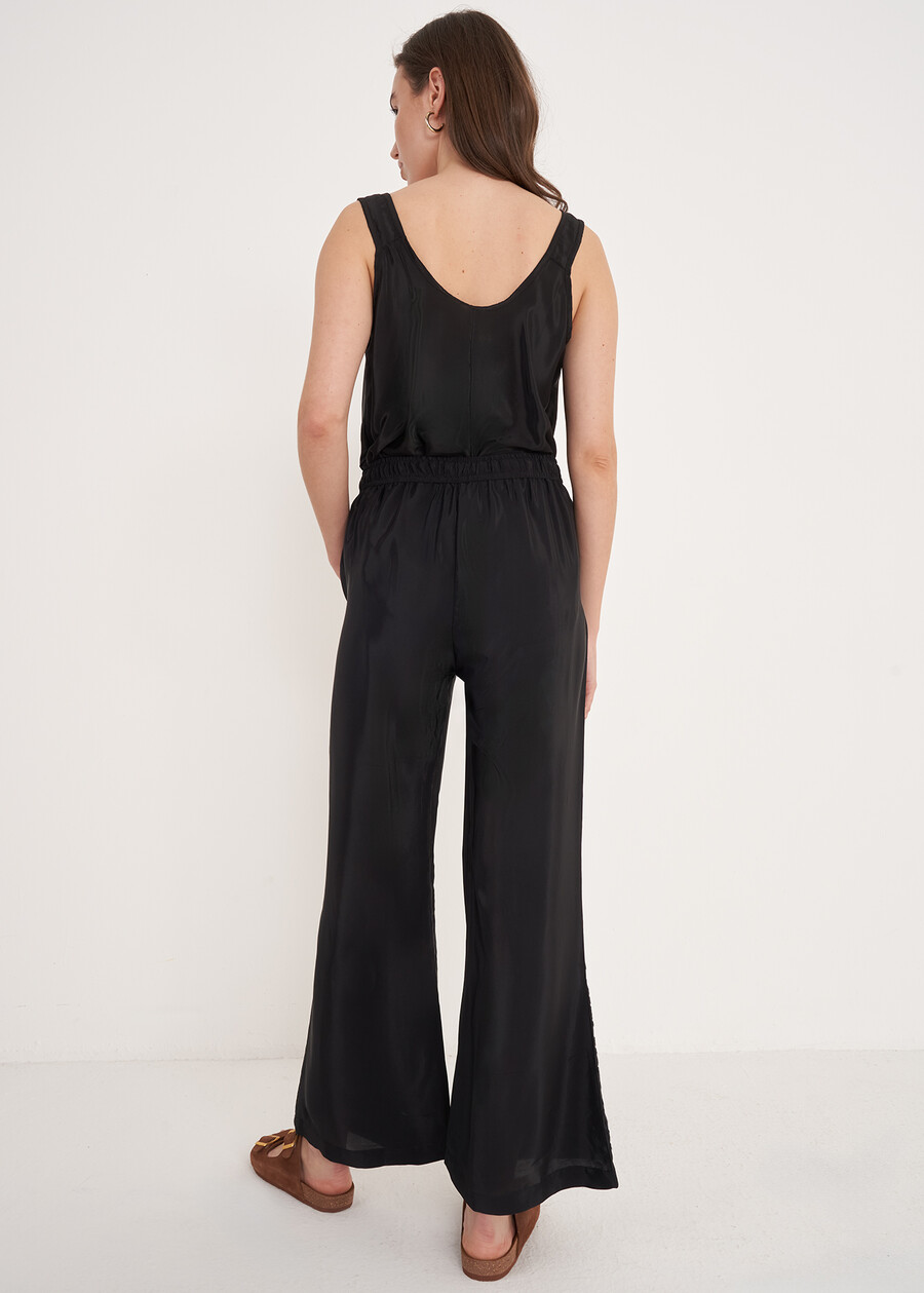 Pantaloni Pebel A Zampetta BLU OTTANIONERO BLACK Donna , immagine n. 4