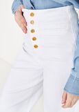 Dannie cotton denim trousers BIANCO WHITEDENIM DARK DENIM Woman image number 3