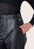 Pantalone Peony in ecopelle NERO BLACK Donna immagine n. 5