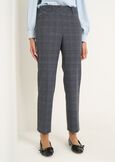 Kate check print trousers GRIGIO GREY Woman image number 4
