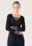 T-shirt Saian in cotone NERO BLACK Donna immagine n. 1