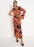 Abito lungo Alberto in jersey ROSSO ARANCIONE Donna immagine n. 1