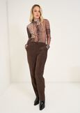 Pantaloni Alice a coste a sigaretta MARRONE Donna immagine n. 2