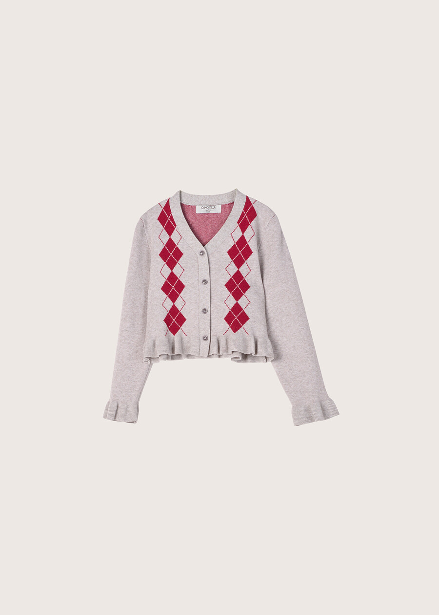 Mosty cardigan style jersey for girls GRIGIO MEDIUM GREY Woman , image number 5