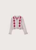 Mosty cardigan style jersey for girls GRIGIO MEDIUM GREY Woman image number 5