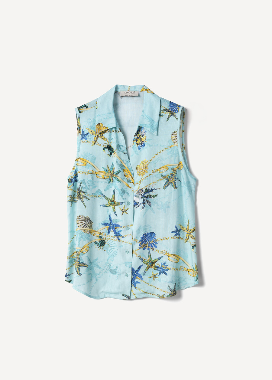 Top Tamira Fantasia Stelle Marine BLUE TURCHESE Donna , immagine n. 4