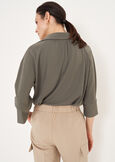 Silvia Shirt Collar T-shirt VERDEMARRONE TERRA Woman image number 3