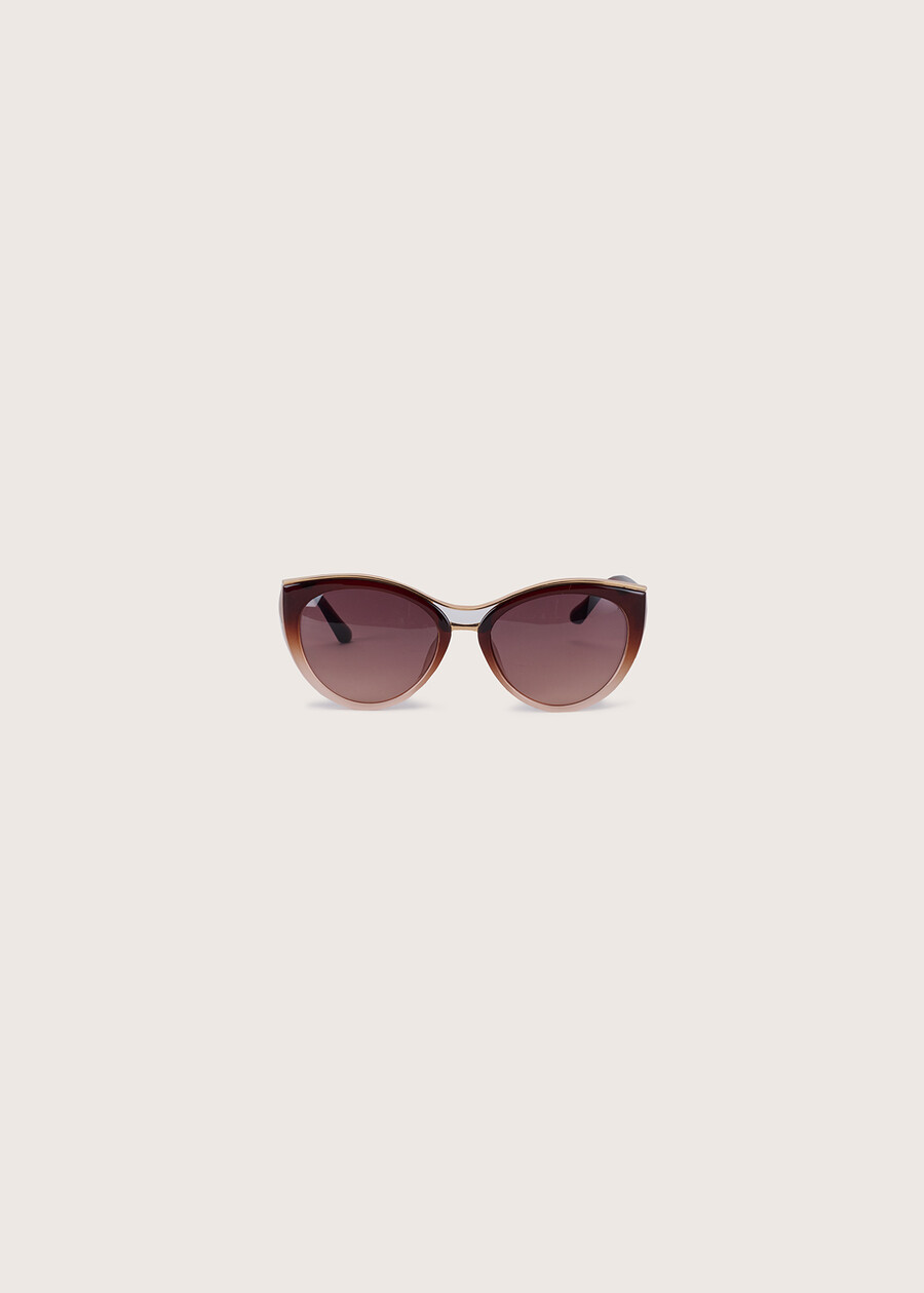 Cat-eye sunglasses MARRONE CACAONERO BLACK Woman , image number 2