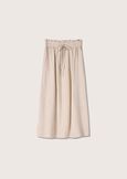 Gonna Gienah in lino e viscosa BEIGE SAFARI Donna immagine n. 5