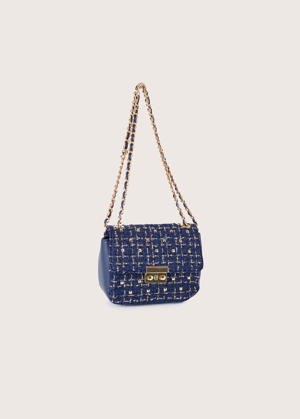 Pochette Berta in tessuto bouclé NERO BLACKBLUE OLTREMARE ROSSO SYRAH Donna null