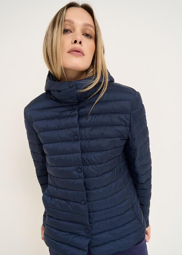Patrik 100g lightweight down jacket with removable BLU Woman null