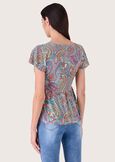 Sery patterned t-shirt BLU SURF Woman image number 3