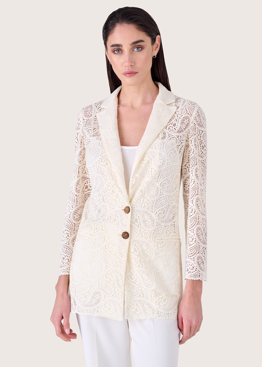 Giacca Giulia in crochet BEIGE NAVAJO Donna , immagine n. 1