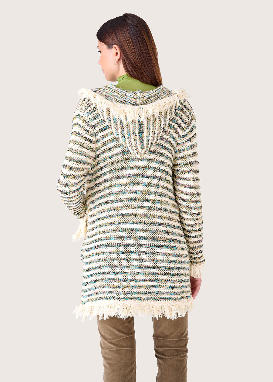 Cervia knitted cardigan BEIGE NAVAJO Woman , image number 4