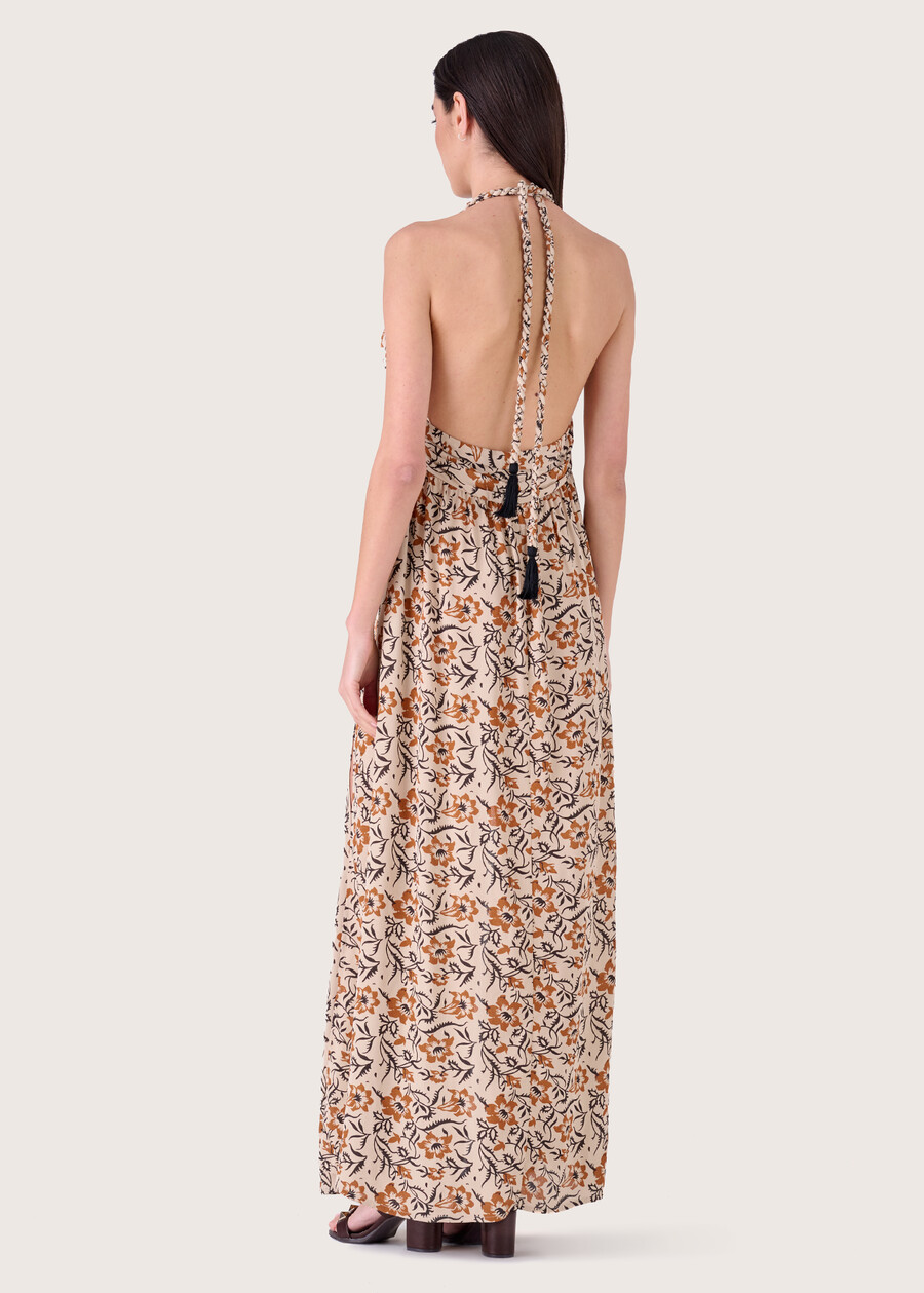 Abito lungo Abel 100% viscosa ARANCIO SUNRISE Donna , immagine n. 4