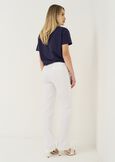 Pantaloni Clair in misto cotone GRIGIOBIANCO WHITE Donna immagine n. 4