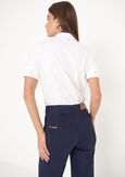 Camicia Alessia in cotone BIANCO WHITEVERDE ALGABLU ELETTRICO Donna immagine n. 2
