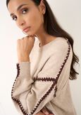 Mirella two-tone knit top GRIGIO TORTORA Woman image number 2