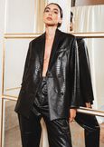 Giacca Gep in ecopelle NERO BLACK Donna immagine n. 1
