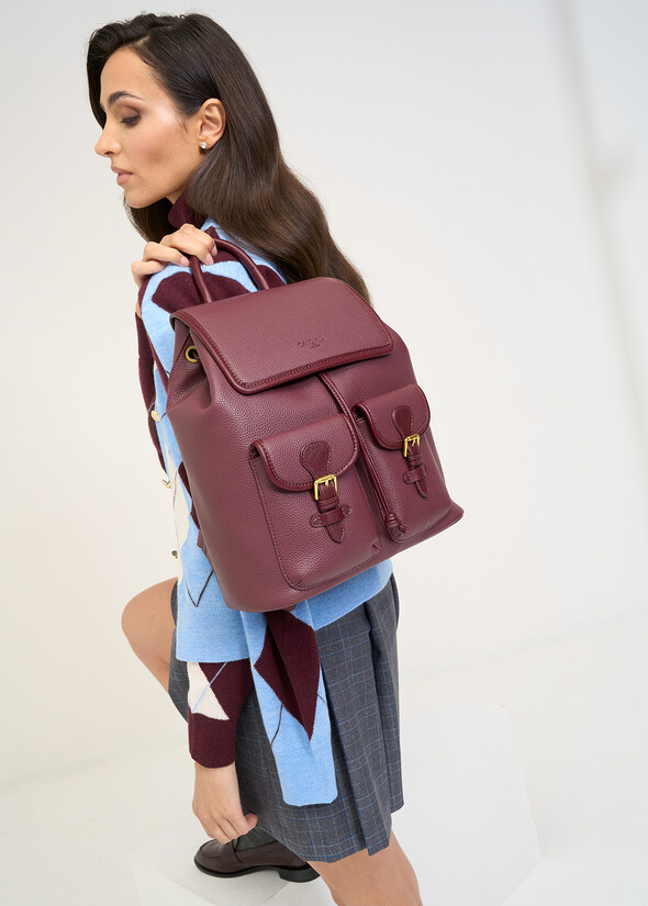 Zainetto Barley stampa cervo ROSSO BORDEAUX Donna null