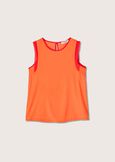 Tobia double fabric top ARANCIO SUNRISE Woman image number 6